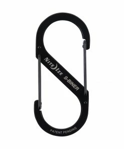 Nite Ize Carabiners 3.5-in Black/Stainless Oval Wire Carabiner