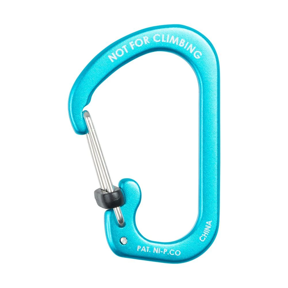 Nite Ize Carabiners 1.87-in Blue Locking D-shaped Wire Carabiner 3 Nite Ize Carabiners 1.87-in Blue Locking D-shaped Wire Carabiner - Image 3