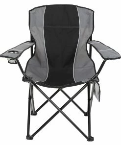 Garden Treasures Beach & Camping Chairs Black/Grey Folding Camping Chair
