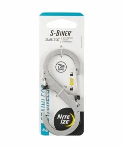 Nite Ize Carabiners 3.55-in Stainless Locking Oval Straight Gate Carabiner