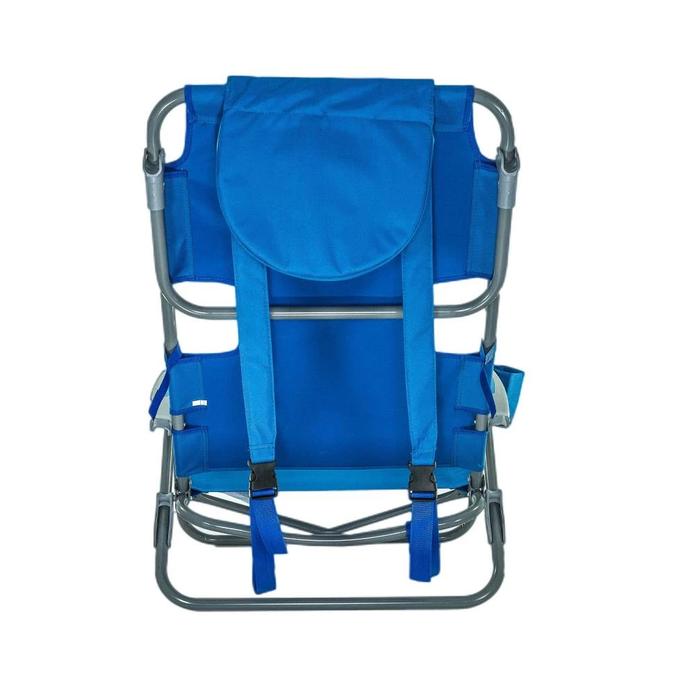 Deltess Beach & Camping Chairs Blue Folding Beach Chair 5 Deltess Beach & Camping Chairs Blue Folding Beach Chair - Image 5