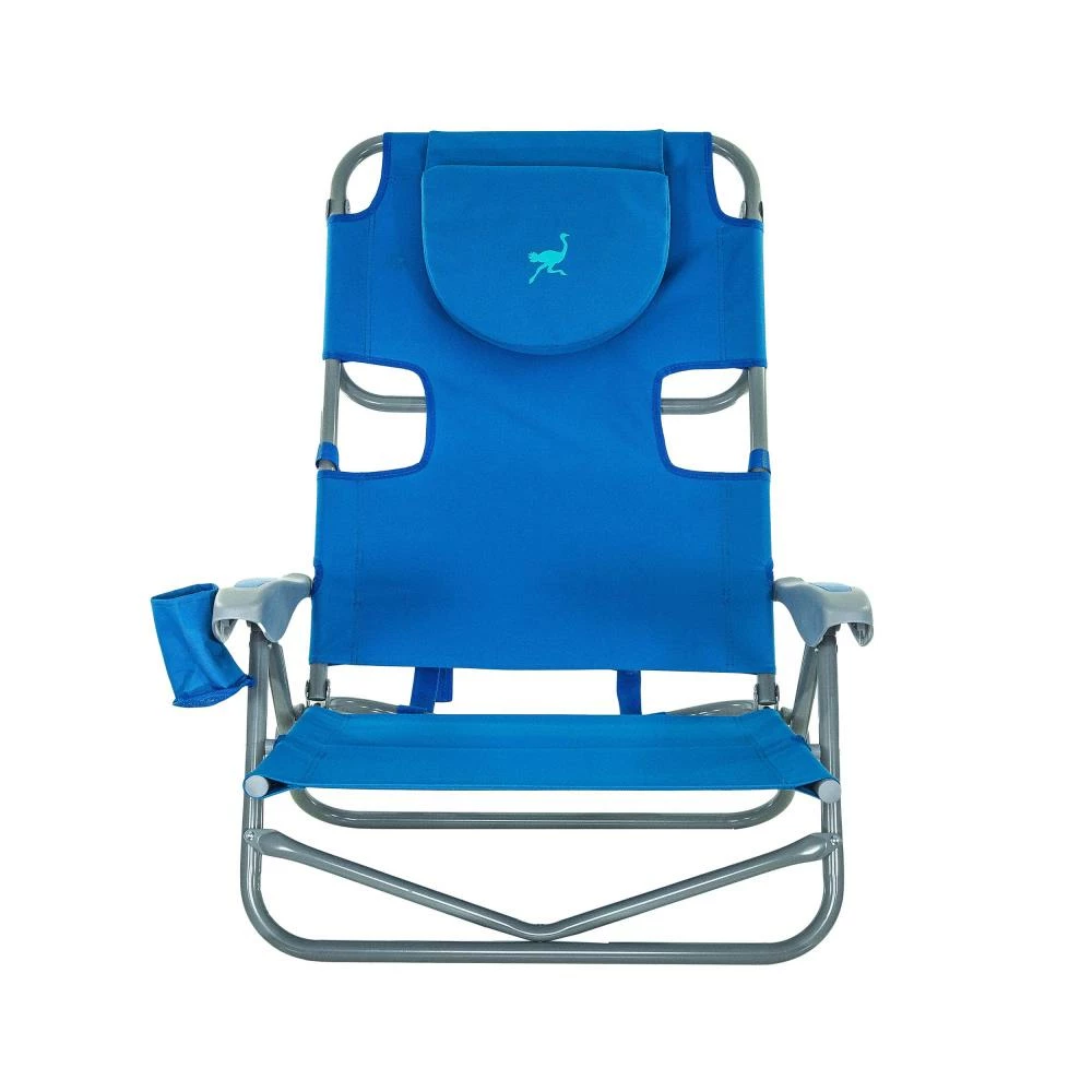 Deltess Beach & Camping Chairs Blue Folding Beach Chair 4 Deltess Beach & Camping Chairs Blue Folding Beach Chair - Image 4