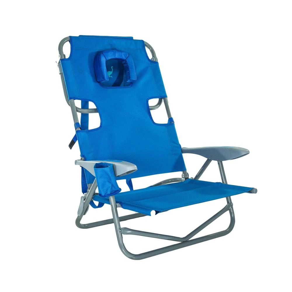 Deltess Beach & Camping Chairs Blue Folding Beach Chair 6 Deltess Beach & Camping Chairs Blue Folding Beach Chair - Image 6
