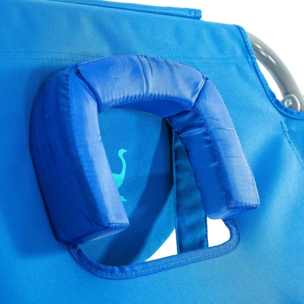 Deltess Beach & Camping Chairs Blue Folding Beach Chair 2 Deltess Beach & Camping Chairs Blue Folding Beach Chair - Image 2