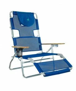 Deltess Beach & Camping Chairs Blue Folding Beach Chair