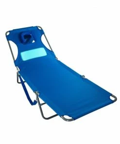 Deltess Beach & Camping Chairs Blue Folding Beach Chair