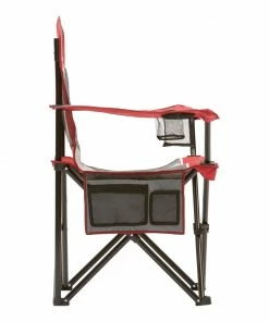 Garden Treasures Beach & Camping Chairs Red/Grey Folding Camping Chair -Outdoor Recreation Outlet Shop 10269061