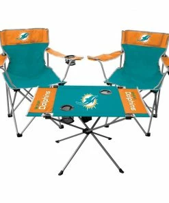 Rawlings Beach & Camping Chairs Miami Dolphins Multi Color Folding Tailgate Set Chair