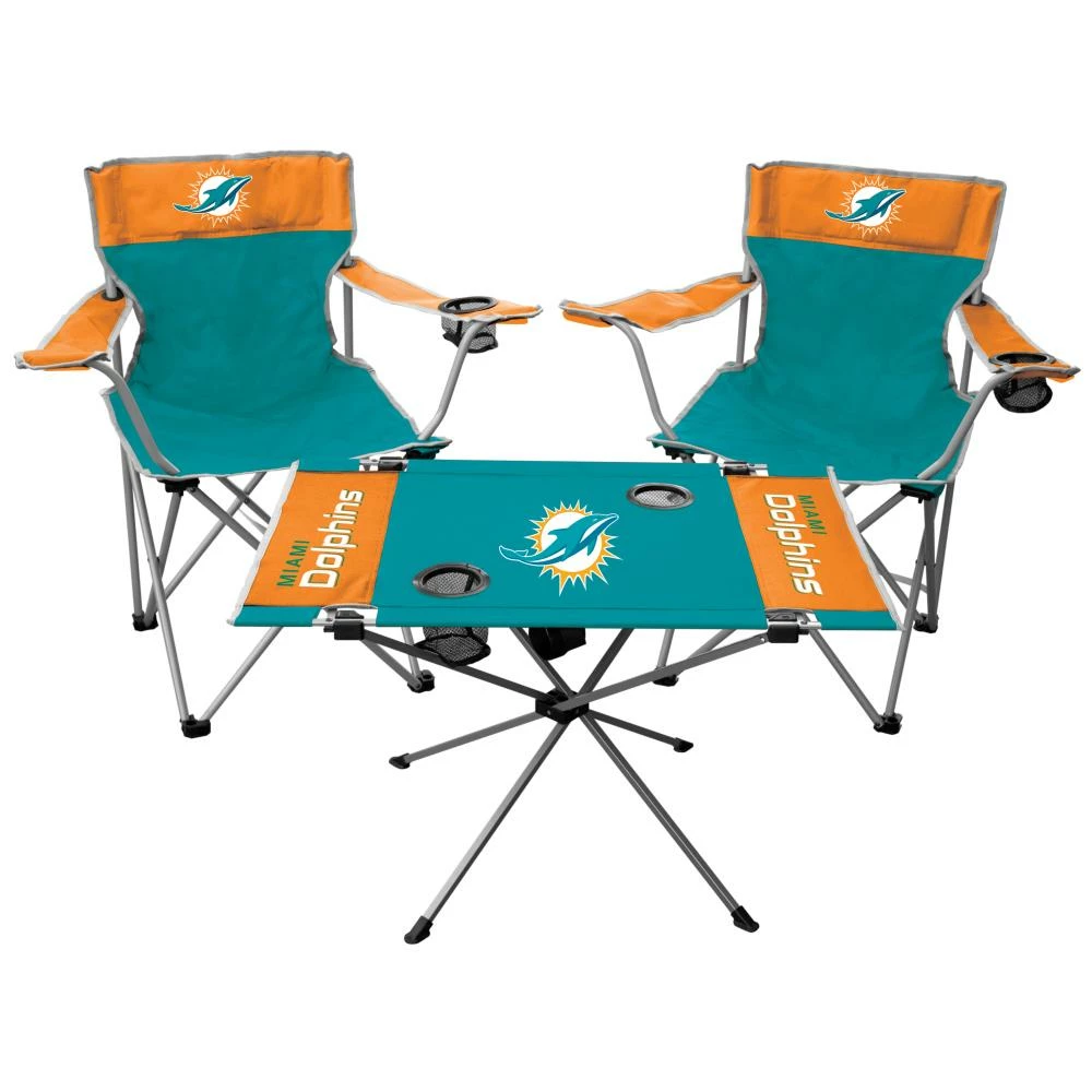 Rawlings Beach & Camping Chairs Miami Dolphins Multi Color Folding Tailgate Set Chair 1 Rawlings Beach & Camping Chairs Miami Dolphins Multi Color Folding Tailgate Set Chair