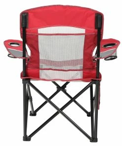 Garden Treasures Beach & Camping Chairs Red/Grey Folding Camping Chair -Outdoor Recreation Outlet Shop 10994697