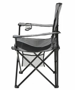 Garden Treasures Beach & Camping Chairs Black/Grey Folding Camping Chair -Outdoor Recreation Outlet Shop 10994725