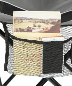 Garden Treasures Beach & Camping Chairs Black/Grey Folding Camping Chair -Outdoor Recreation Outlet Shop 10994728