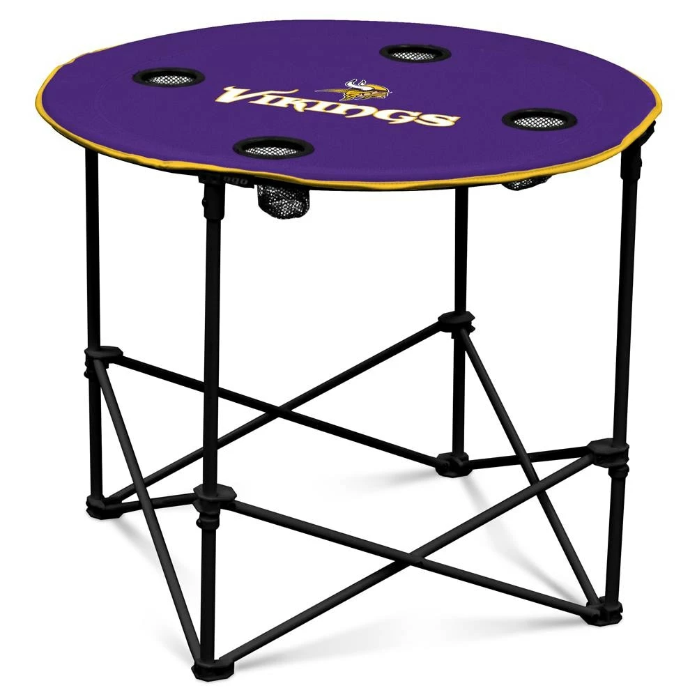 Logo Brands Beach & Camping Chairs Minnesota Vikings Purple Folding Tailgate Table Chair 1 Logo Brands Beach & Camping Chairs Minnesota Vikings Purple Folding Tailgate Table Chair