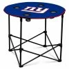 Logo Brands Beach & Camping Chairs New York Giants Blue Folding Tailgate Table Chair