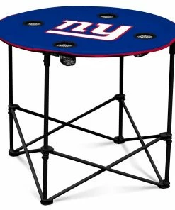 Logo Brands Beach & Camping Chairs New York Giants Blue Folding Tailgate Table Chair