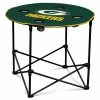Logo Brands Beach & Camping Chairs Green Bay Packers Green Folding Tailgate Table Chair