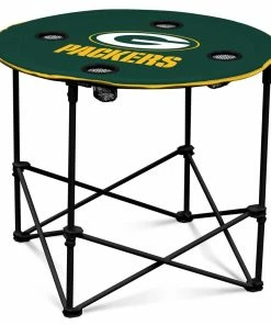 Logo Brands Beach & Camping Chairs Green Bay Packers Green Folding Tailgate Table Chair