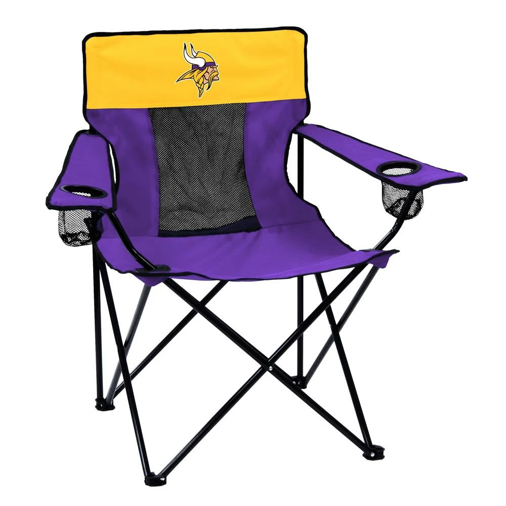 Logo Brands Beach & Camping Chairs Minnesota Vikings Team Color Folding Tailgate Chair 1 Logo Brands Beach & Camping Chairs Minnesota Vikings Team Color Folding Tailgate Chair