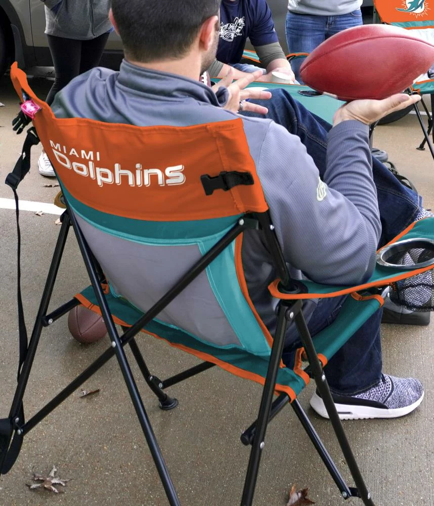 Rawlings Beach & Camping Chairs Miami Dolphins Folding Tailgate Chair 2 Rawlings Beach & Camping Chairs Miami Dolphins Folding Tailgate Chair - Image 2