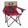 Logo Brands Beach & Camping Chairs San Francisco 49ers Team Color Folding Tailgate Chair