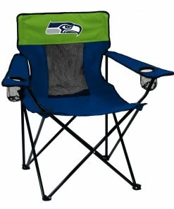 Logo Brands Beach & Camping Chairs Seattle Seahawks Team Color Folding Tailgate Chair