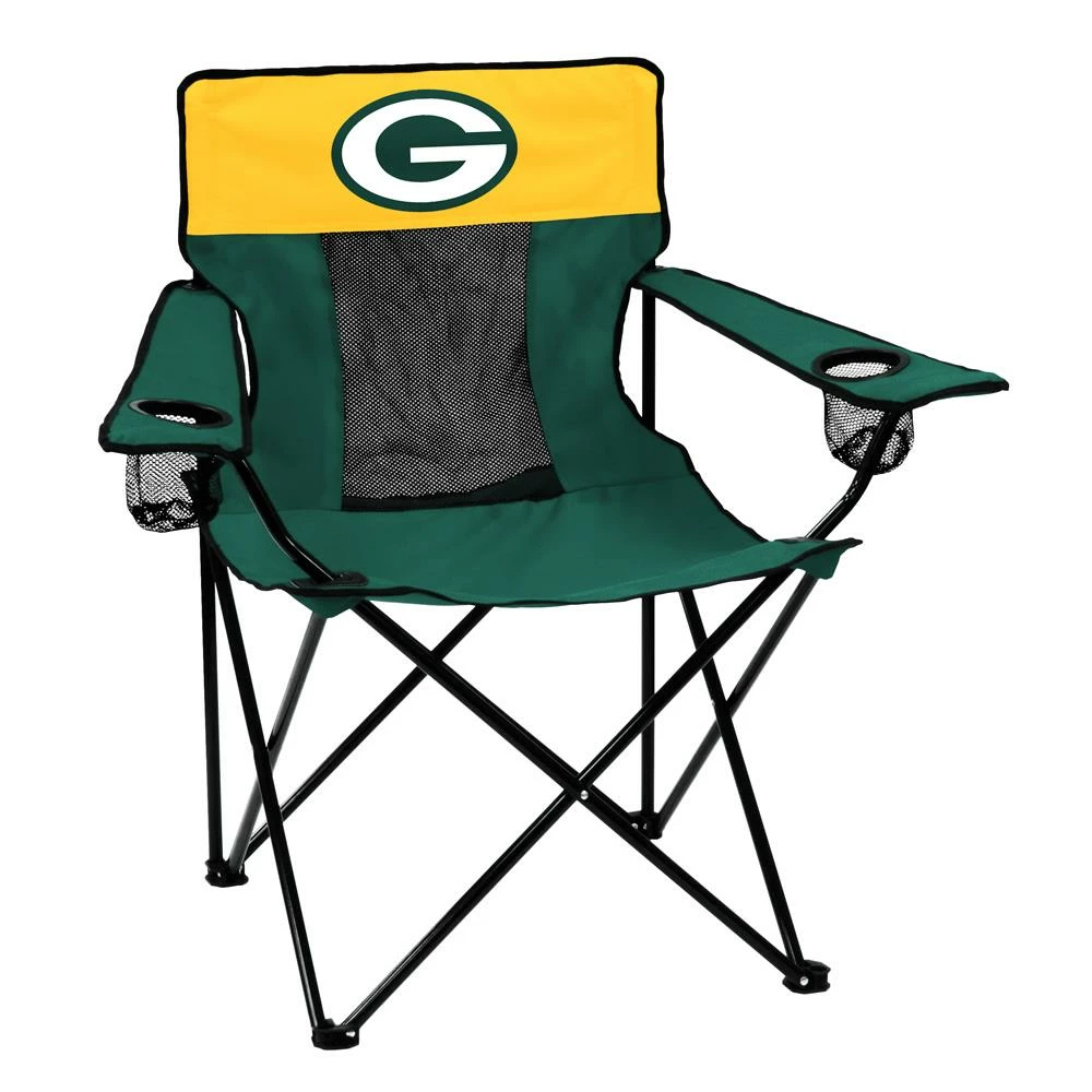 Logo Brands Beach & Camping Chairs Green Bay Packers Team Color Folding Tailgate Chair 1 Logo Brands Beach & Camping Chairs Green Bay Packers Team Color Folding Tailgate Chair