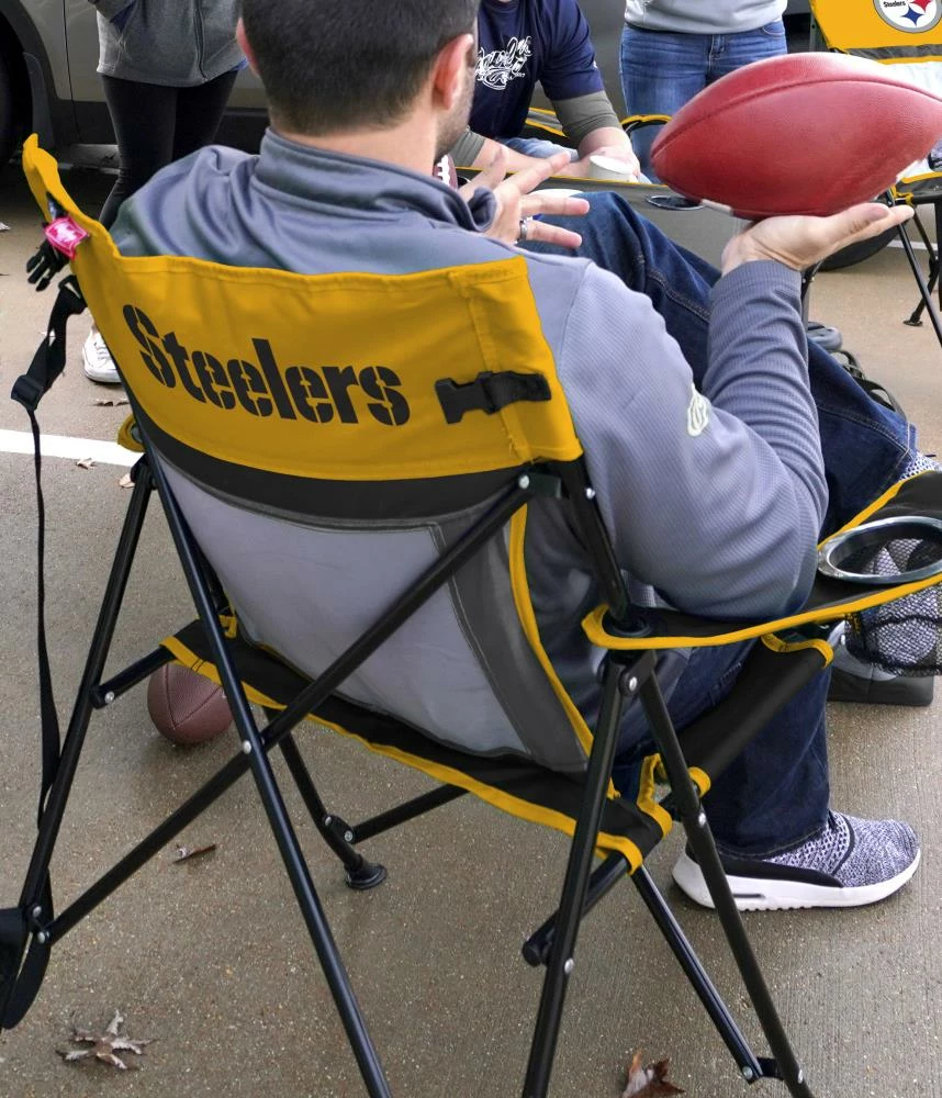 Rawlings Beach & Camping Chairs Pittsburgh Steelers Folding Tailgate Chair 2 Rawlings Beach & Camping Chairs Pittsburgh Steelers Folding Tailgate Chair - Image 2