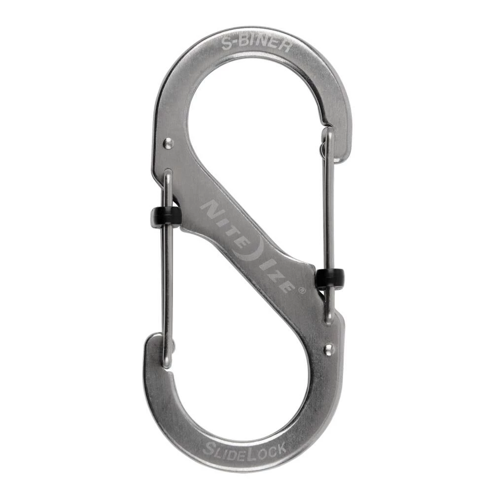 Nite Ize Carabiners 3.55-in Stainless Locking Oval Straight Gate Carabiner 2 Nite Ize Carabiners 3.55-in Stainless Locking Oval Straight Gate Carabiner - Image 2