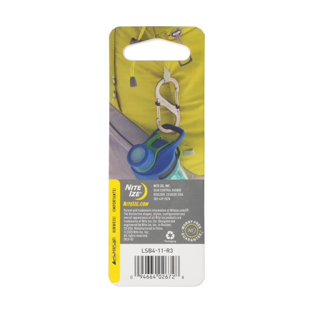 Nite Ize Carabiners 3.55-in Stainless Locking Oval Straight Gate Carabiner 9 Nite Ize Carabiners 3.55-in Stainless Locking Oval Straight Gate Carabiner - Image 9