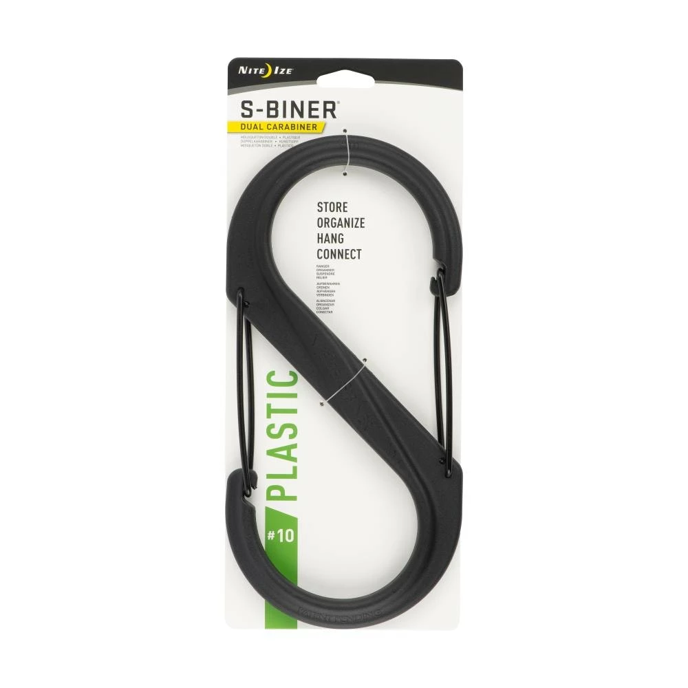 Nite Ize Carabiners S-Biner® Plastic Dual Carabiner #10- Black 1 Nite Ize Carabiners S-Biner® Plastic Dual Carabiner #10- Black