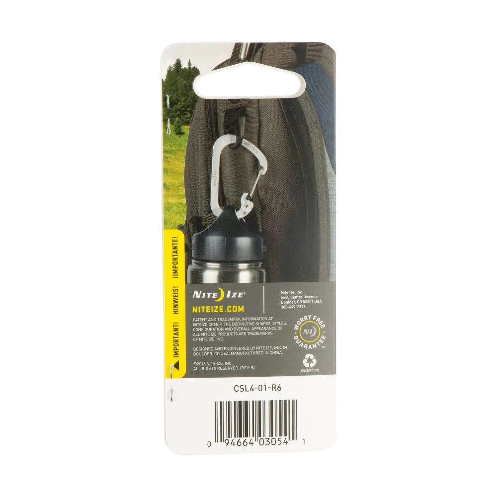 Nite Ize Carabiners 4-in Black Locking D-shaped Wire Carabiner 4 Nite Ize Carabiners 4-in Black Locking D-shaped Wire Carabiner - Image 4