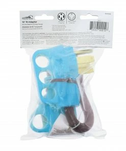 Road & Home RV Accessories 18 In. RV Electrical Adapter Fits 50 Amp Male to 30 Amp Female with Pull Out Handles Type 10/3 STW 30 Amp 125 V to 4 Degrees Fahrenheit Cold Weather Jacket Black with Yellow Handles -Outdoor Recreation Outlet Shop 15614939