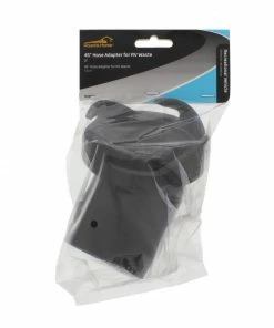 Road & Home RV Accessories 45 Degree Hose Adapter for RV Waste Hose Connects a 3 In. Hose to RV Dump Valve with Black ABS Construction -Outdoor Recreation Outlet Shop 15615071