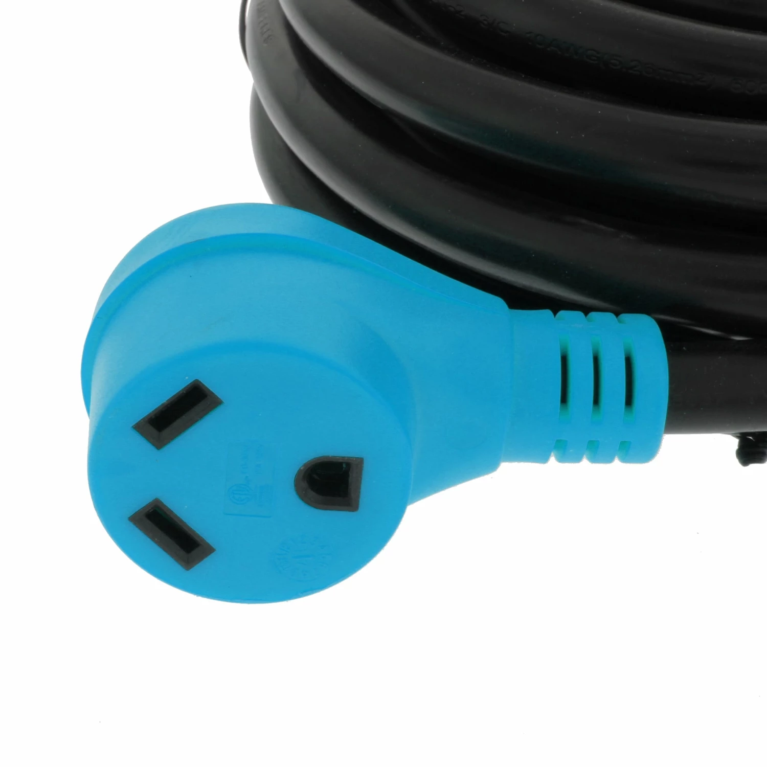 Road & Home RV Accessories 25 Ft. RV Electrical Cord with Pull Out Handles Type 10/3 STW 30 Amp 125 V to 4 Degrees Fahrenheit Cold Weather Jacket Black with Yellow Handles 3 Road & Home RV Accessories 25 Ft. RV Electrical Cord with Pull Out Handles Type 10/3 STW 30 Amp 125 V to 4 Degrees Fahrenheit Cold Weather Jacket Black with Yellow Handles - Image 3