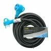 Road & Home RV Accessories 25 Ft. RV Electrical Cord with Pull Out Handles Type 10/3 STW 30 Amp 125 V to 4 Degrees Fahrenheit Cold Weather Jacket Black with Yellow Handles