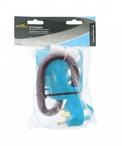 Road & Home RV Accessories 18 In. RV Electrical Adapter Fits 30 Amp Male to 50 Amp Female with Pull Out Handles Type 10/3 STW 30 Amp 125 V to 4 Degrees Fahrenheit Cold Weather Jacket Black with Yellow Handles -Outdoor Recreation Outlet Shop 15615088