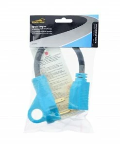 Road & Home RV Accessories 12 In. RV Electrical Adapter Fits 30 Amp Male to 15 Amp Female with Pull Out Handles Type 12/3 SJTW 30 Amp 125 V to 4 Degrees Fahrenheit Cold Weather Jacket Black with Yellow Handles -Outdoor Recreation Outlet Shop 15615113