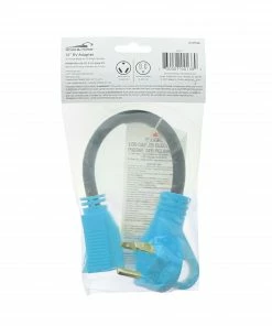 Road & Home RV Accessories 12 In. RV Electrical Adapter Fits 30 Amp Male to 15 Amp Female with Pull Out Handles Type 12/3 SJTW 30 Amp 125 V to 4 Degrees Fahrenheit Cold Weather Jacket Black with Yellow Handles -Outdoor Recreation Outlet Shop 15615114