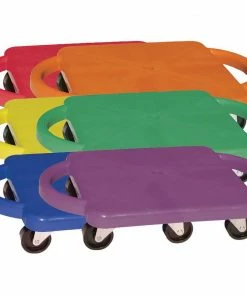 Champion Sports Scooters Plastic Standard Scooter Set with Handles, Set of 6