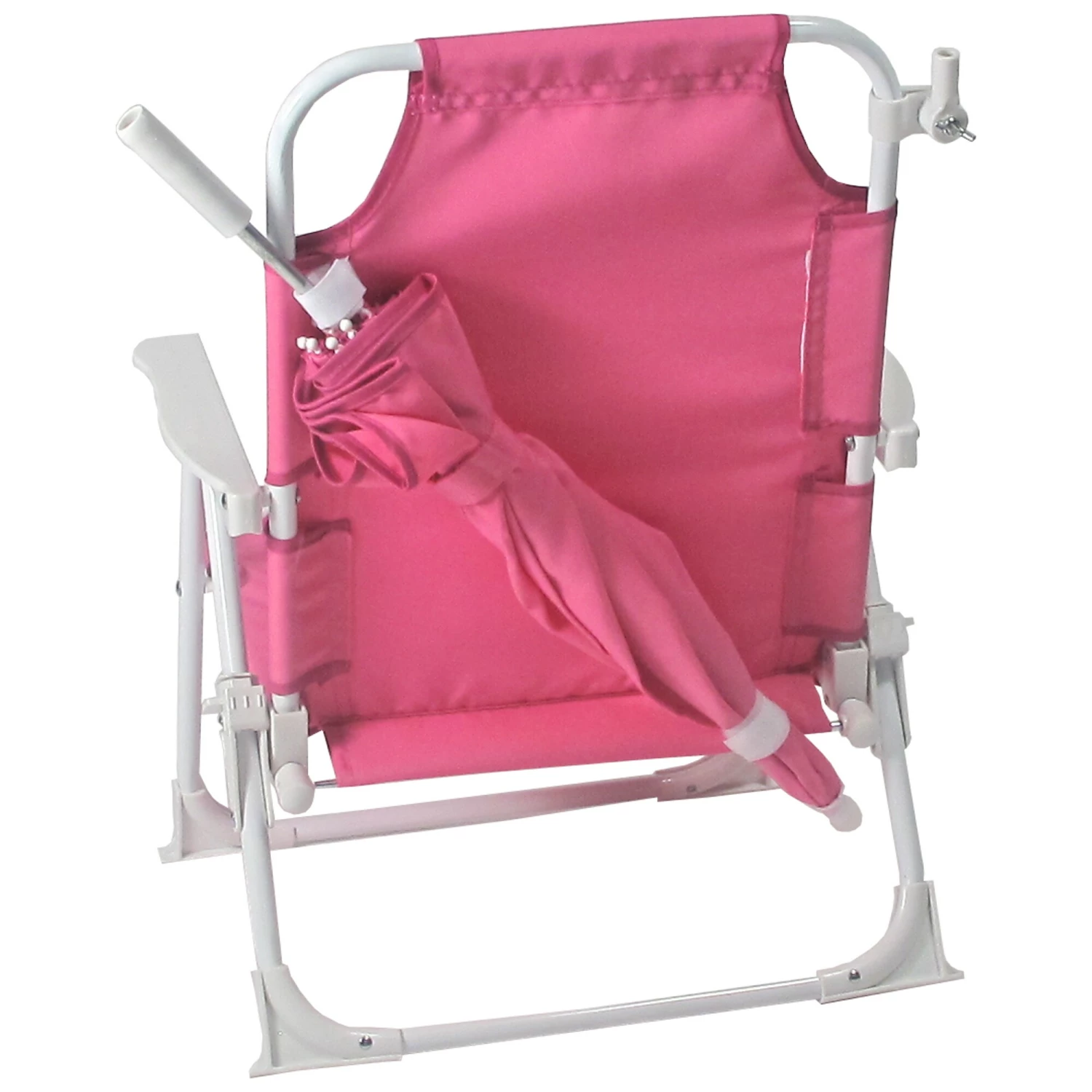 Redmon Beach & Camping Chairs Hot Pink Folding Beach Chair 3 Redmon Beach & Camping Chairs Hot Pink Folding Beach Chair - Image 3