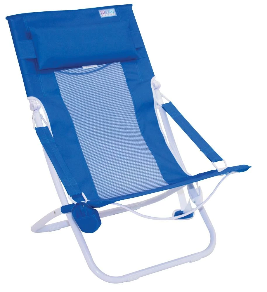 RIO Brands Beach & Camping Chairs Blue Folding Beach Chair 1 RIO Brands Beach & Camping Chairs Blue Folding Beach Chair