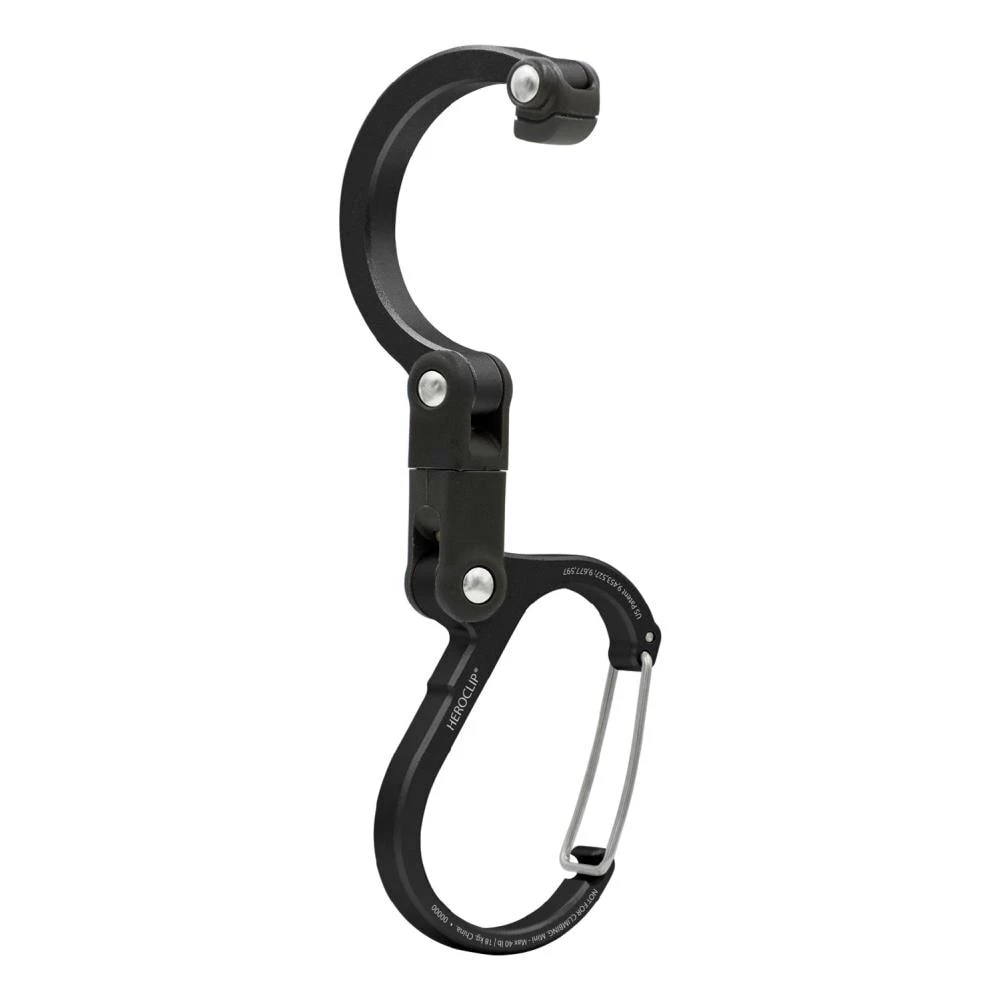 Heroclip Carabiners Heroclip Mini Stealth Black 1 Heroclip Carabiners Heroclip Mini Stealth Black