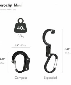 Heroclip Carabiners Heroclip Mini Stealth Black 9 Heroclip Carabiners Heroclip Mini Stealth Black -Outdoor Recreation Outlet Shop 42209431