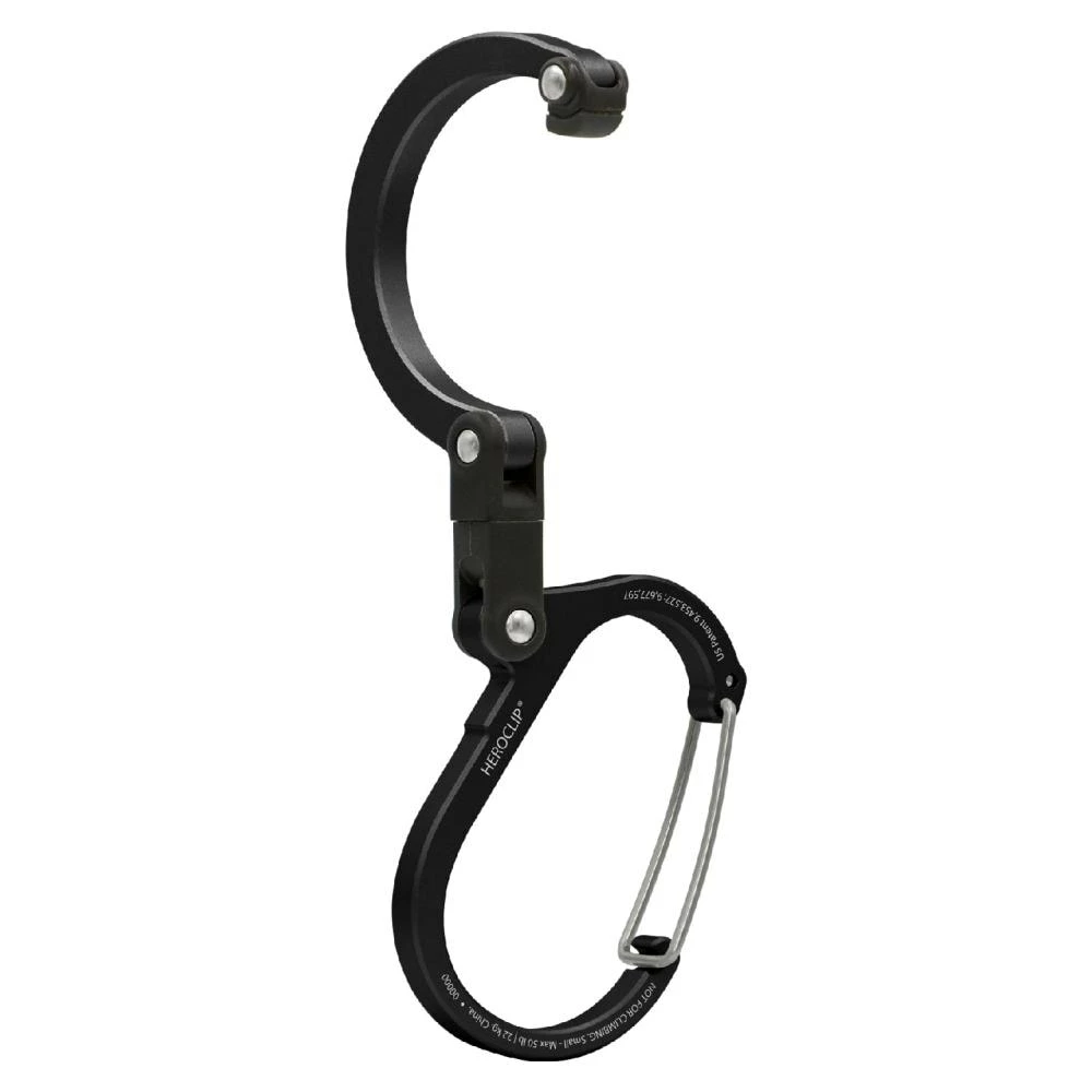 Heroclip Carabiners Heroclip Small Stealth Black 1 Heroclip Carabiners Heroclip Small Stealth Black