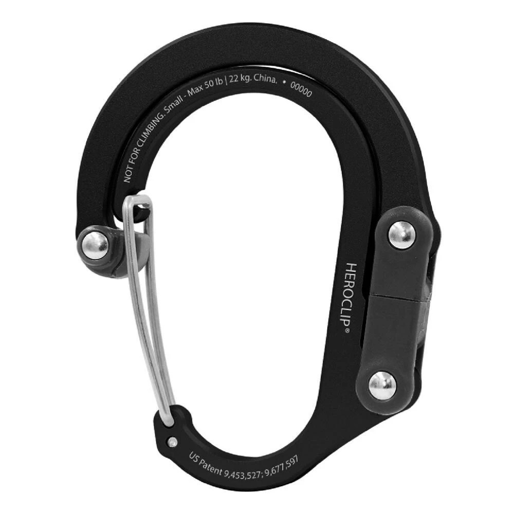 Heroclip Carabiners Heroclip Small Stealth Black 2 Heroclip Carabiners Heroclip Small Stealth Black - Image 2