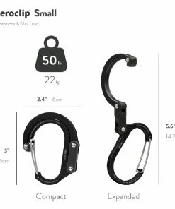 Heroclip Carabiners Heroclip Small Stealth Black 19 Heroclip Carabiners Heroclip Small Stealth Black -Outdoor Recreation Outlet Shop 42209455