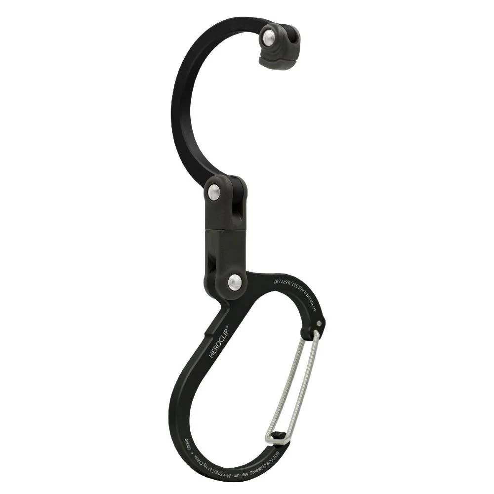 Heroclip Carabiners Heroclip Medium Stealth Black 1 Heroclip Carabiners Heroclip Medium Stealth Black