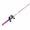 Zebco Fishing Equipment Roam 3SZ Pink 602M Spin Cast Combo 10