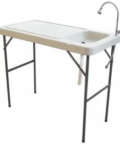 Sportsman Fishing Equipment Polyethylene Fish Cleaning Table with Mount